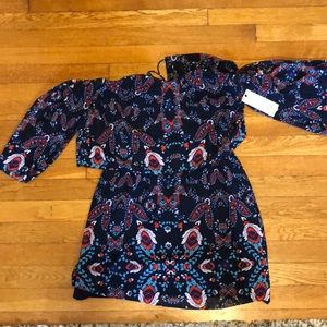 Saylor off shoulder mini dress